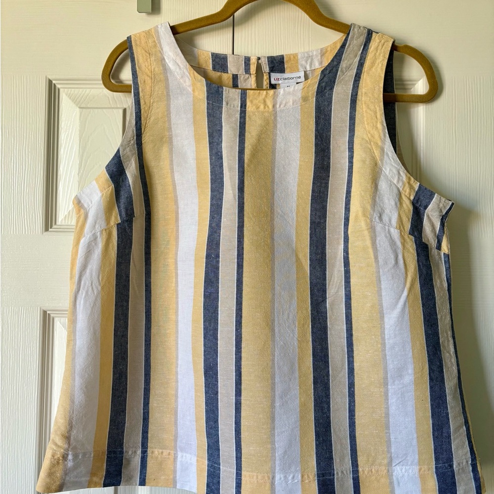 Liz Claiborne Linen/Cotton Blend Tank